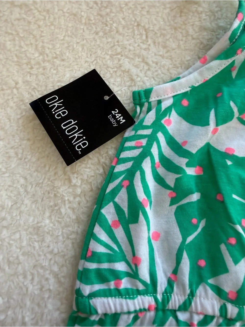 NWT Bundle 24M Girls Carter’s Strawberry Fleece and Okie Dokie Romper